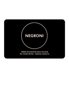 Negroni - Gift Card Virtual $ 1.000